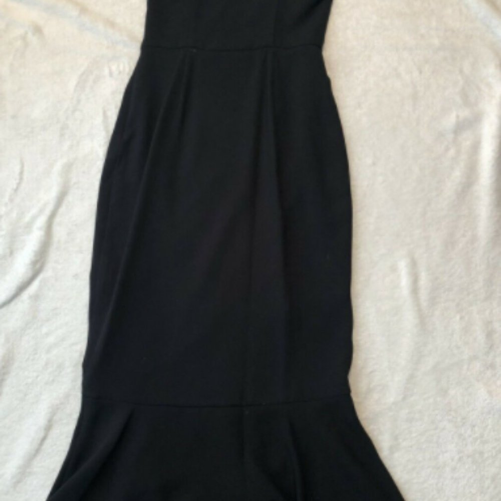 Rachel Roy Black Dress Ruffle Detail Size 0 - Picture 10 of 10